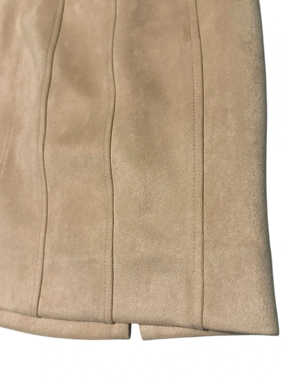 New Free People Vegan Faux Suede Mini Skirt in tan/camel, size 2 (like XS)